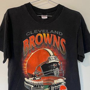 Very Rare True 80s Vintage Cleveland Browns Mens Shirt